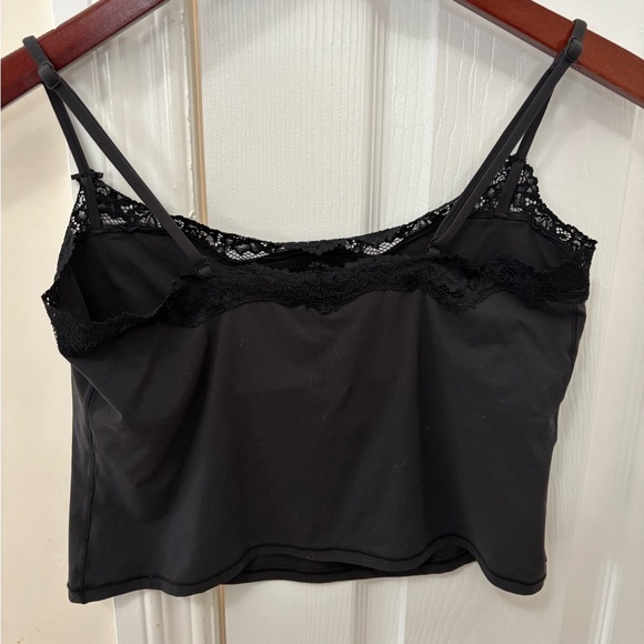 Skims Fits Everybody black lace trimmed  stretch Jersey camisole size medium - Picture 6 of 6